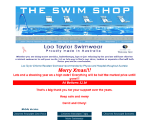 theswimshop.com.au screenshot
