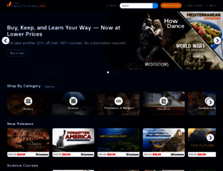 theteachingcompany.com screenshot