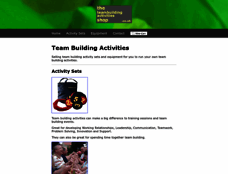 theteambuildingactivitiesshop.co.uk screenshot