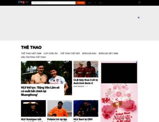 thethao.zing.vn screenshot