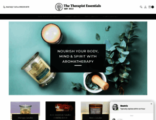 thetherapistcandles.com screenshot