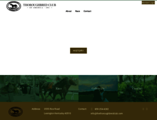 thethoroughbredclub.com screenshot