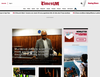 thetimes.co.za screenshot