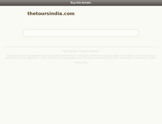thetoursindia.com screenshot