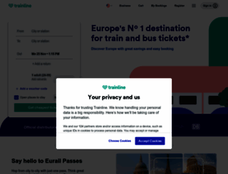 thetrainline-europe.com screenshot