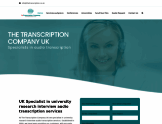 thetranscription.co.uk screenshot
