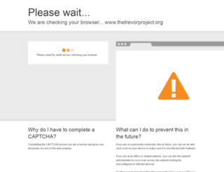 thetrevorproject.org screenshot
