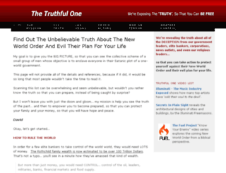thetruthfulone.com screenshot