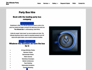 theultimatebus.co.za screenshot