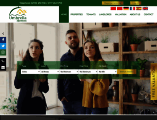 theumbrellahomes.co.uk screenshot
