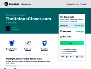 theuniquecloset.com screenshot