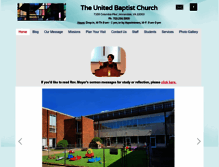 theunitedbaptchurch.org screenshot