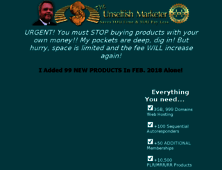 theunselfishmarketer.com screenshot