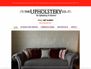 theupholsteryco.ie screenshot
