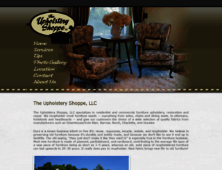theupholsteryshoppe.com screenshot
