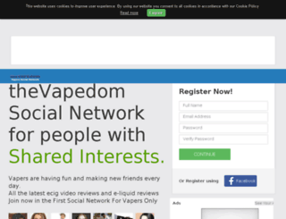 thevapedom.social screenshot