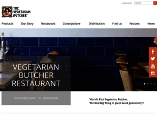 thevegetarianbutcher.com screenshot
