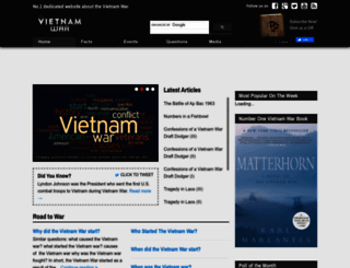 thevietnamwar.info screenshot