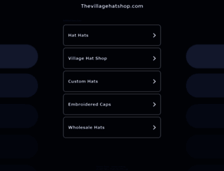 thevillagehatshop.com screenshot