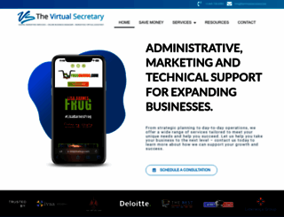 thevirtualsecretary.com screenshot