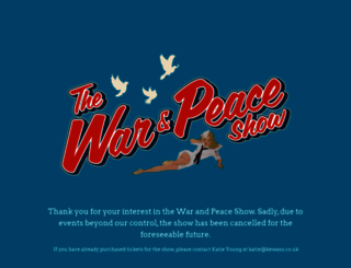 thewarandpeacerevival.co.uk screenshot