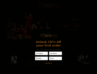 thewarningband.com screenshot