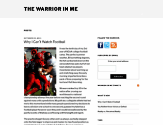 thewarriorinme.com screenshot