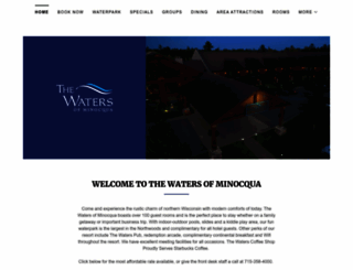 thewatersofminocqua.com screenshot