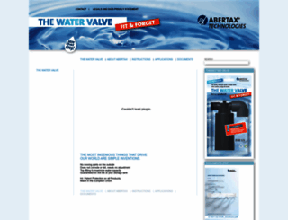thewatervalve.com screenshot