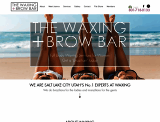 thewaxingbarslc.com screenshot