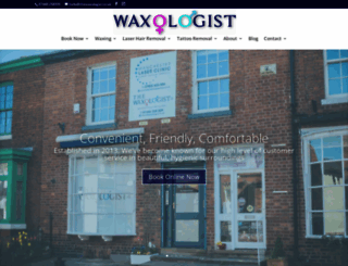 thewaxologist.co.uk screenshot