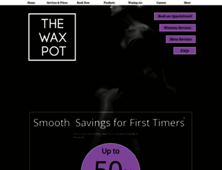 thewaxpotbodywaxing.com screenshot