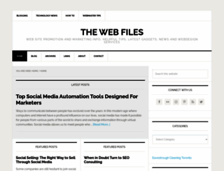 thewebfiles.com screenshot