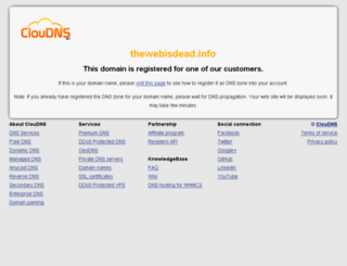 thewebisdead.info screenshot