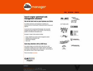 thewebmanager.com.au screenshot