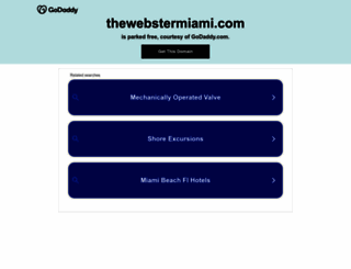 thewebstermiami.com screenshot