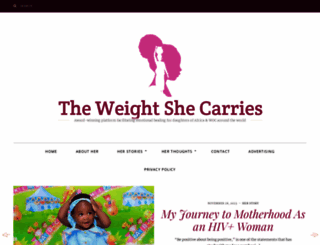 theweightshecarries.com screenshot