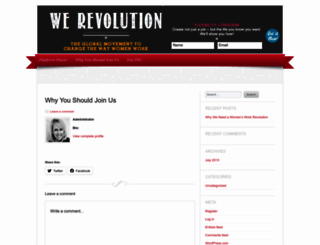 thewerevolution.wordpress.com screenshot