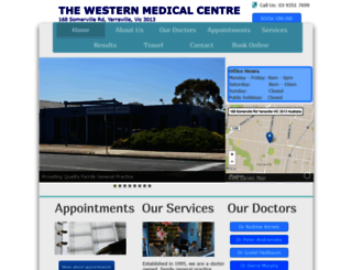 thewesternmedicalcentre.com.au screenshot