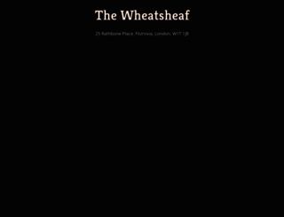 thewheatsheaffitzrovia.co.uk screenshot