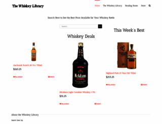 thewhiskeylibrary.com screenshot
