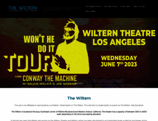 thewiltern.net screenshot