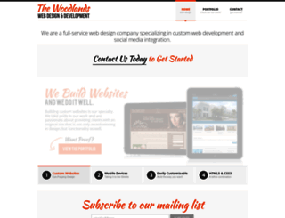thewoodlandswebdesign.com screenshot
