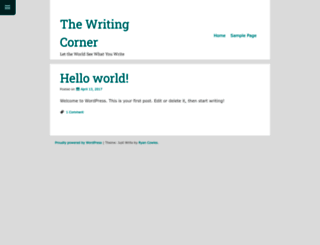 thewritingcorner.net screenshot