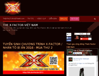 thexfactorvietnam.com screenshot