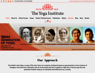 theyogainstitute.org screenshot
