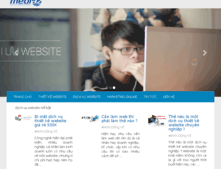 thietkeweb.mediaz.vn screenshot