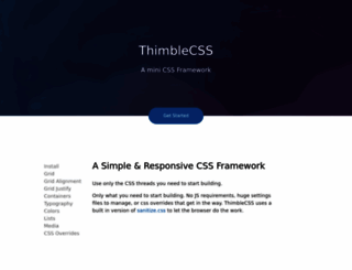 thimblecss.com screenshot