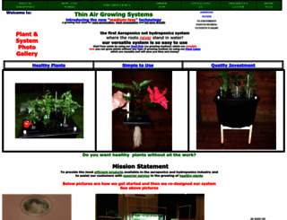 thinairgrowingsystems.com screenshot