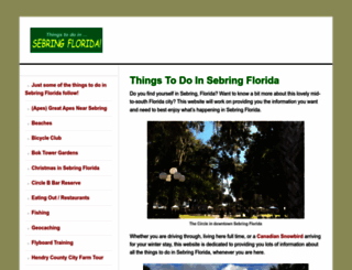 things-to-do-in-sebring-florida.com screenshot